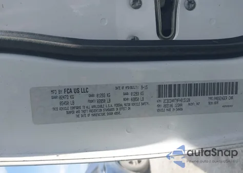 2016 Dodge Charger R/T z USA, uszkodzony, nr VIN 2C3CDXCT2GH204258